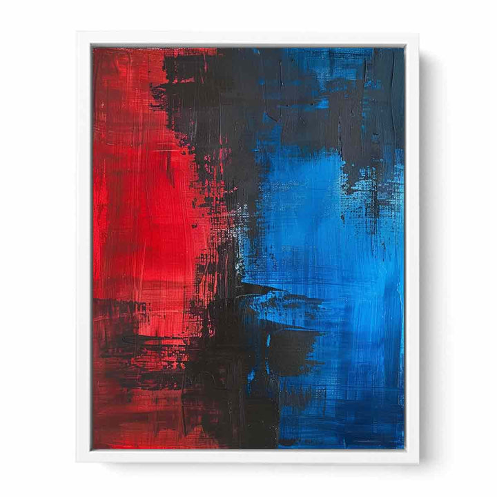 Red Blue Painting Framed Print