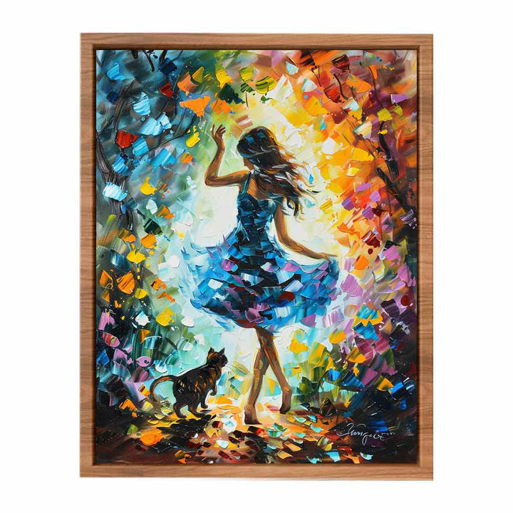 Dance With My Cat  Painting