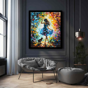 Dance With My Cat Painting
