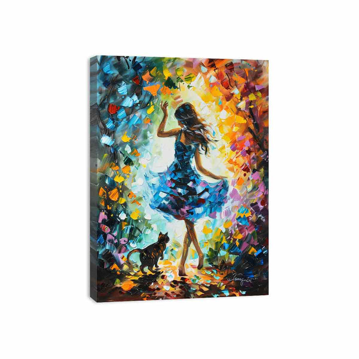 Dance With My Cat Painting