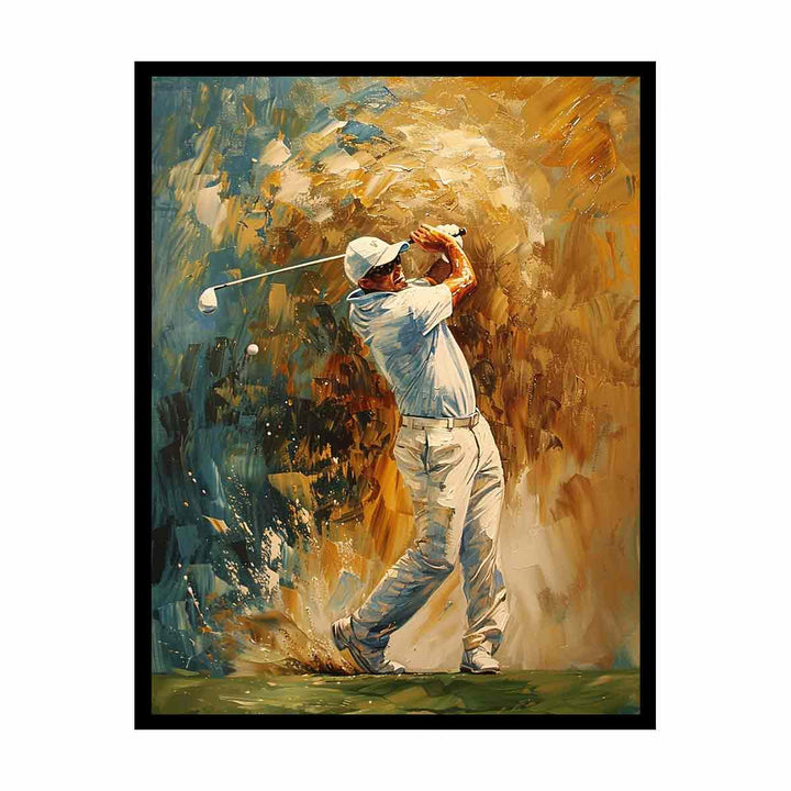 Golf Shot Painting   Canvas Print