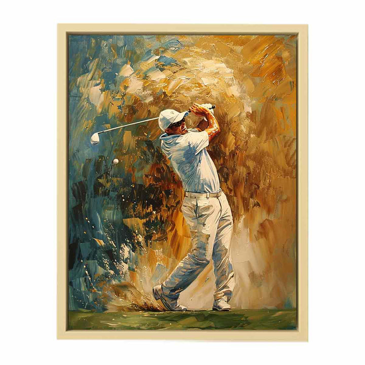 Golf Shot Painting   Art Print