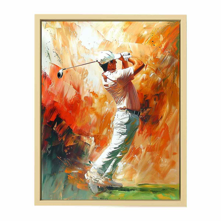 Golf Shot Painting   Art Print