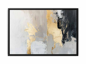 Black Gold Abstract  Canvas Print