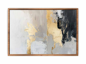 Black Gold Abstract Poster