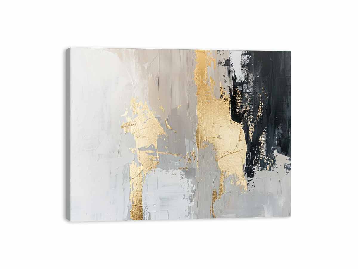 Black Gold Abstract Painting