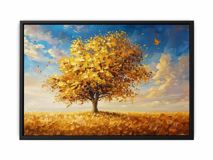 Gold Tree Painting   Canvas Print
