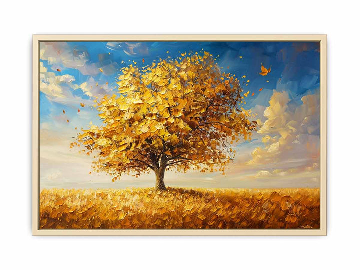Gold Tree Painting   Art Print