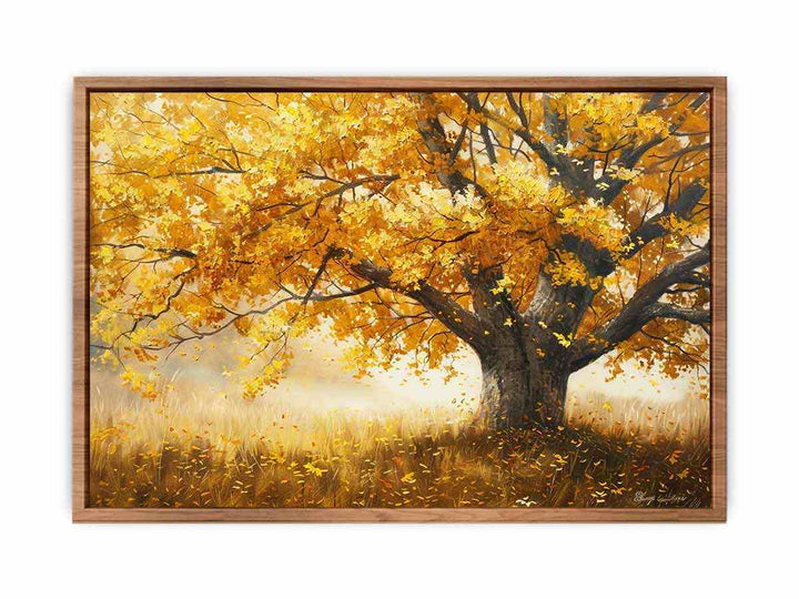 Golden Tree Painting  Poster