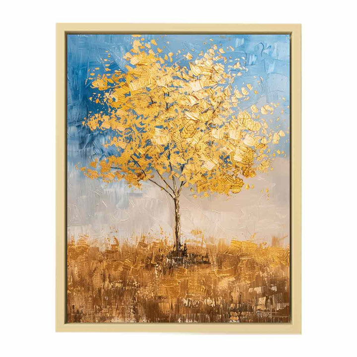 Gold Tree Painting  Art Print