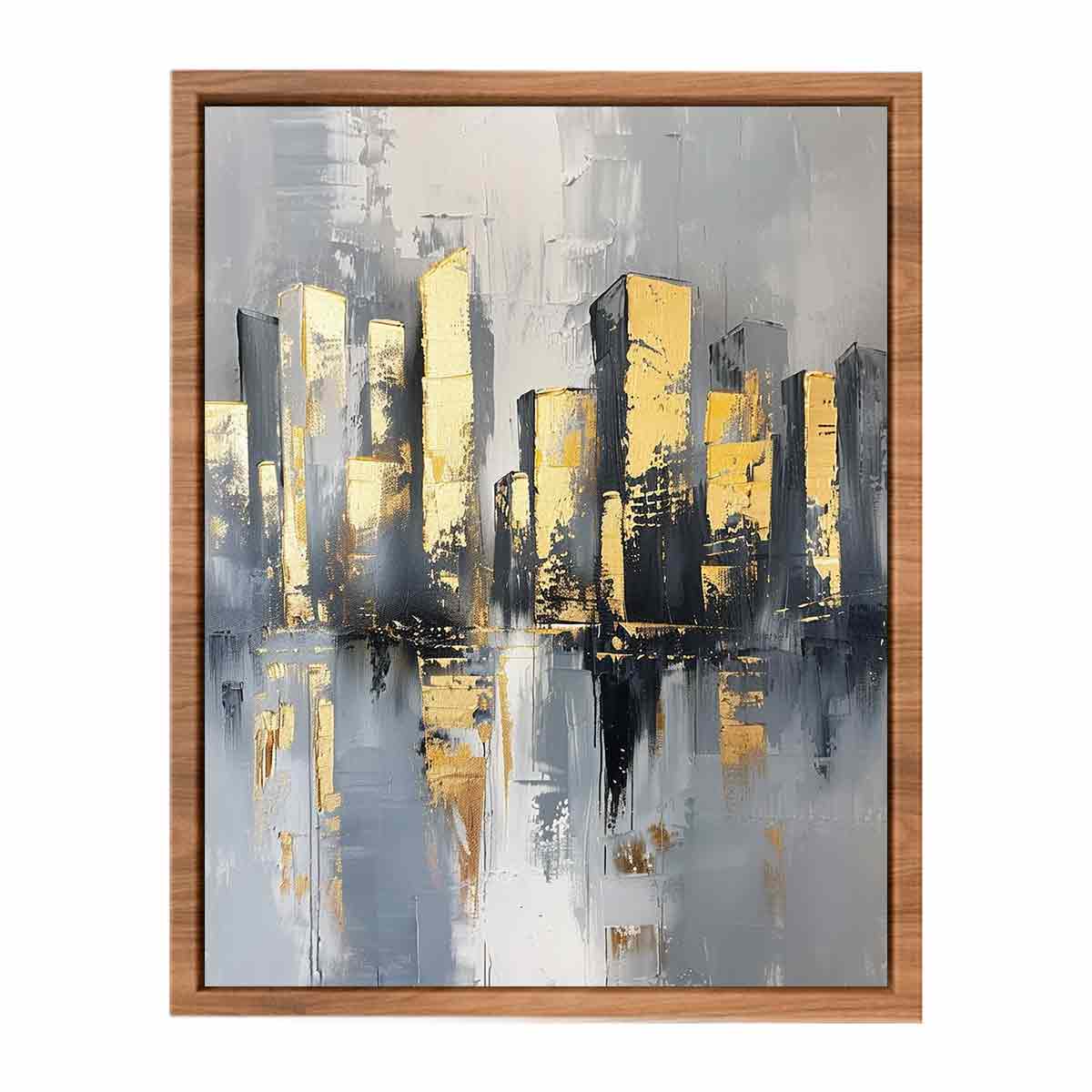 Cityscape Buildings Art Poster