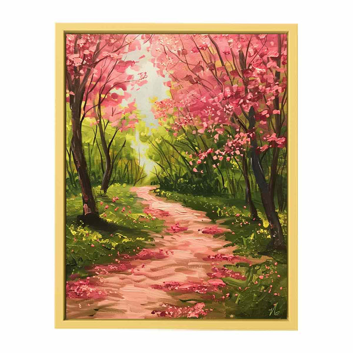 Spring Pathway  Streched canvas