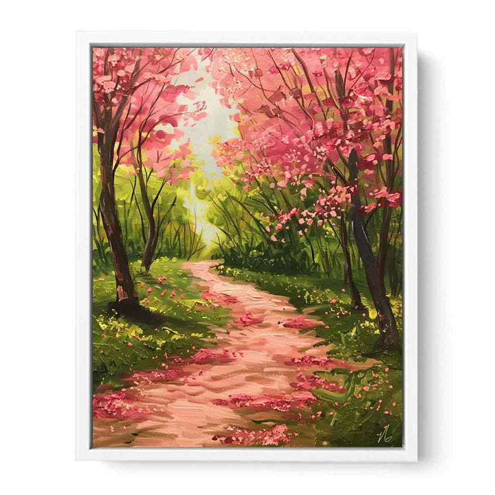 Spring Pathway Framed Print