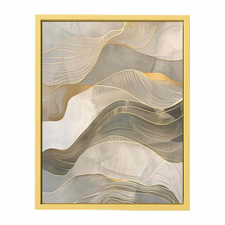 Gold Waves  Streched canvas