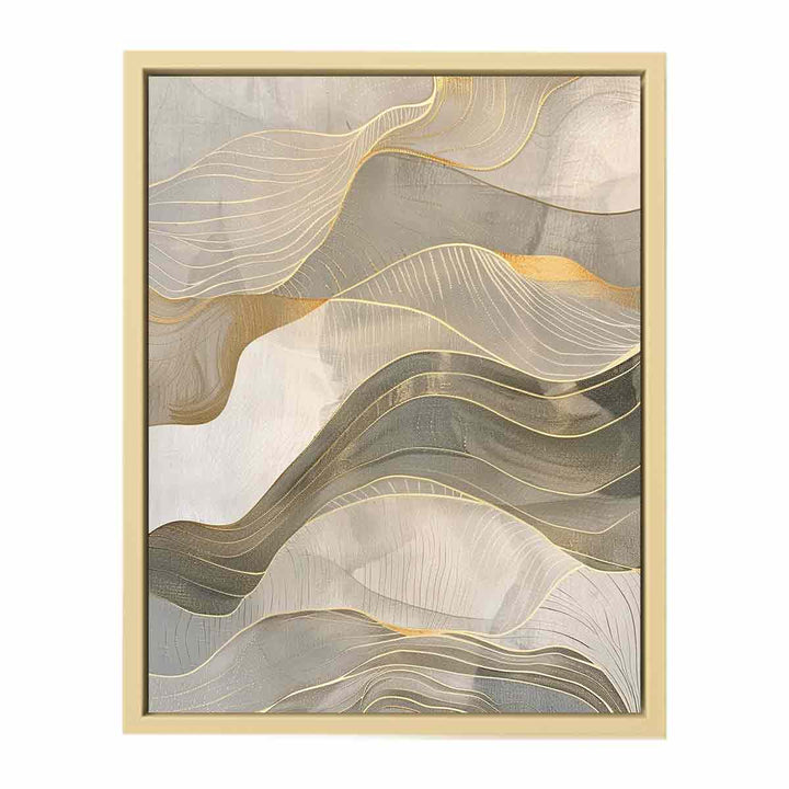 Gold Waves  Art Print