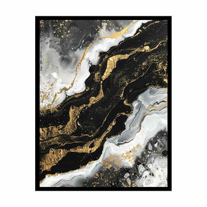 Black Gold Art   Canvas Print