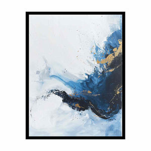 Blue Gold Art   Canvas Print
