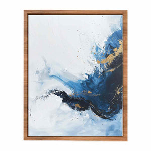 Blue Gold Art  Poster