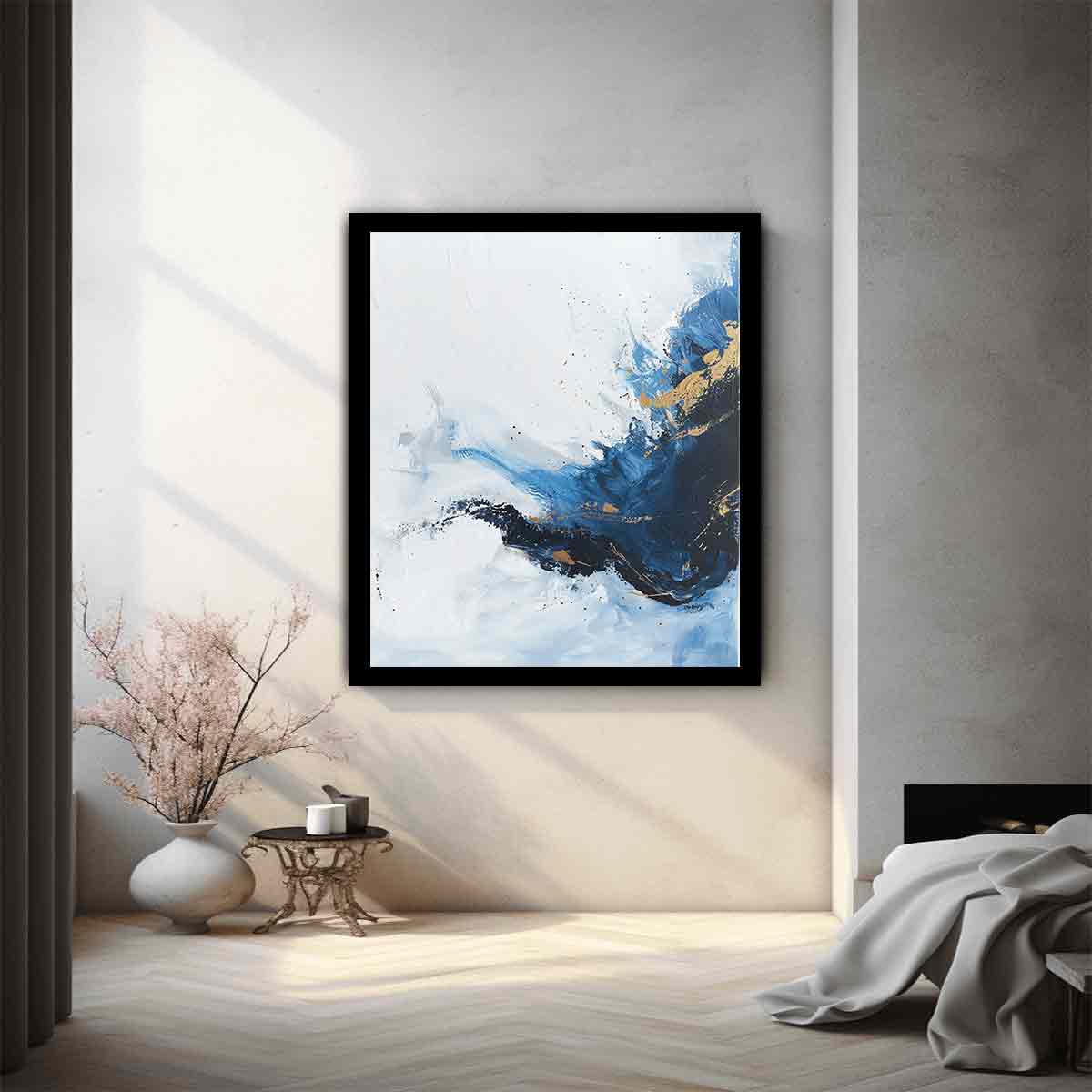 Blue Gold Art  Painting