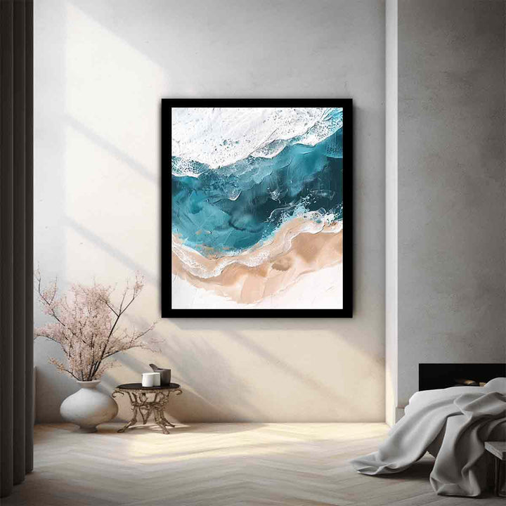 Tricolor Ocean Painting