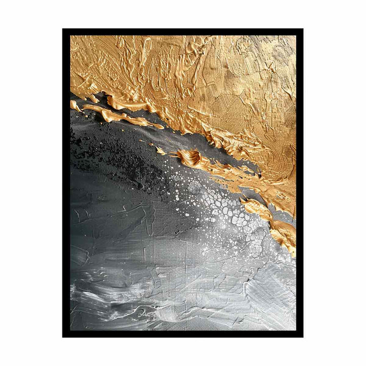 Abstract Gold Beach  Canvas Print