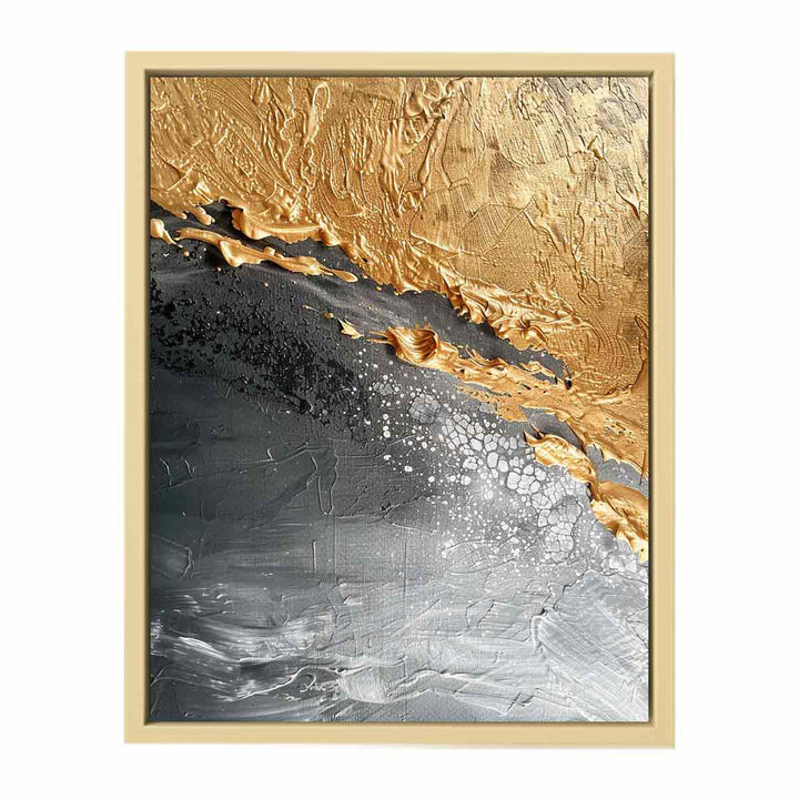 Abstract Gold Beach  Art Print