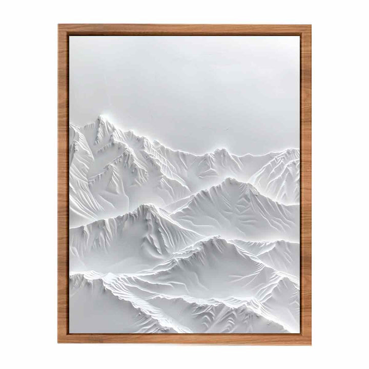 Snow Mountian Painting Poster