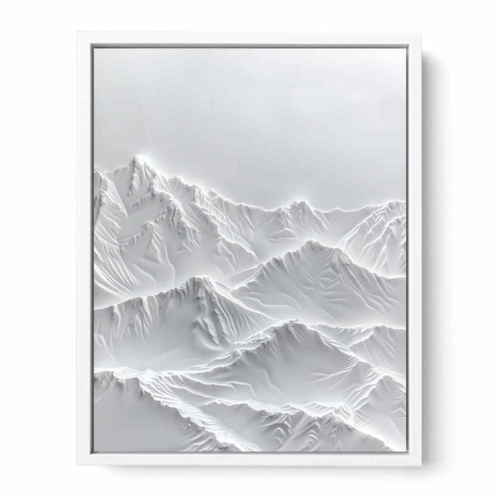 Snow Mountian Painting Framed Print