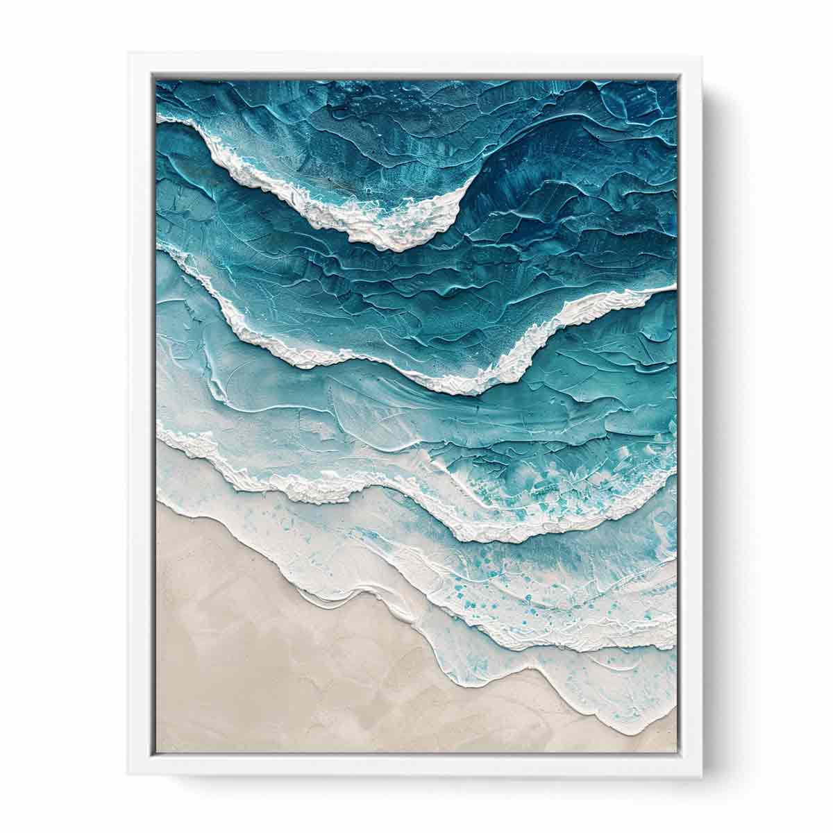 Snow Mountian Painting Framed Print