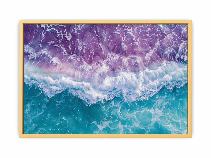 Teal Ocean  Streched canvas