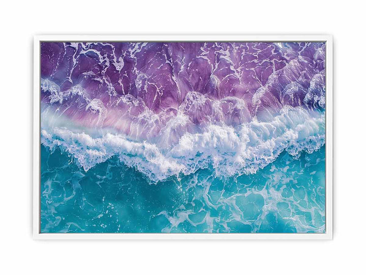 Teal Ocean Framed Print