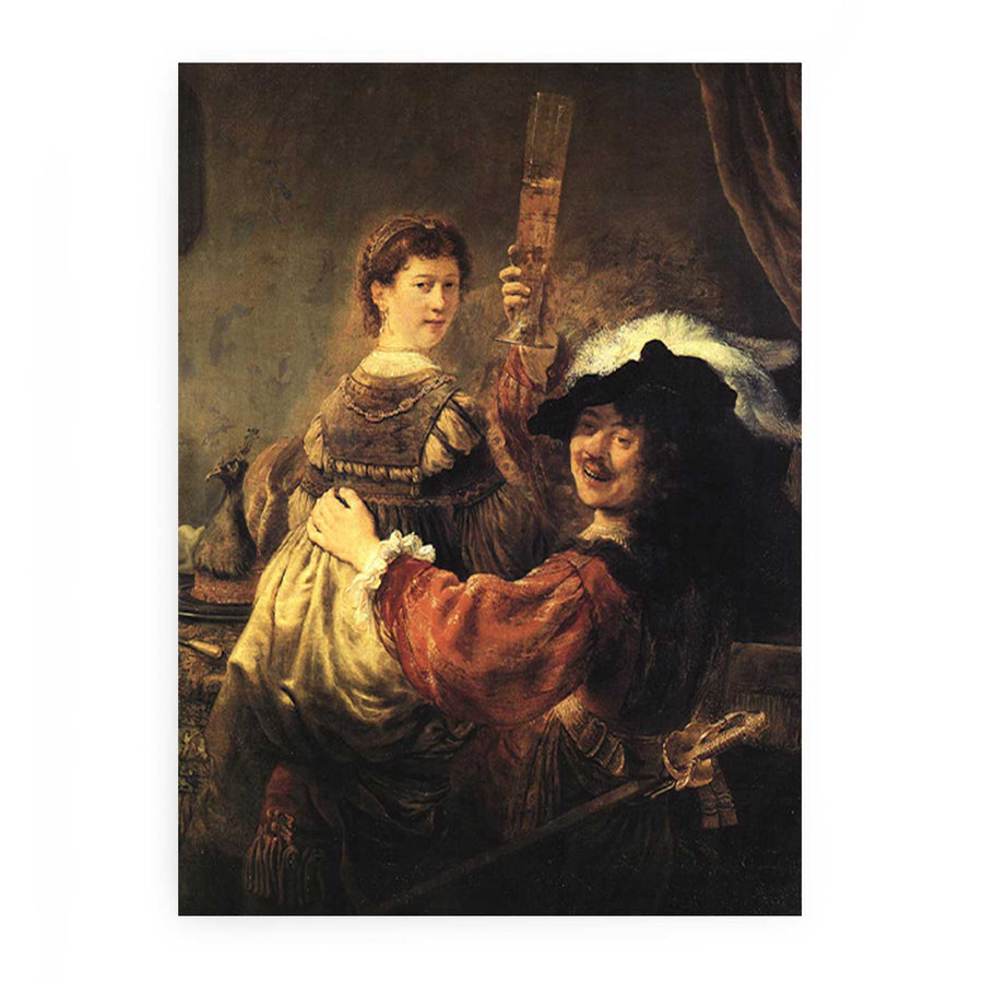 Rembrandt and Saskia in the Scene of the Prodigal Son in the Tavern c. 1635