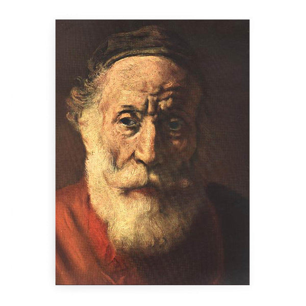 Portrait of an Old Man in Red (detail -1) 1652-54
