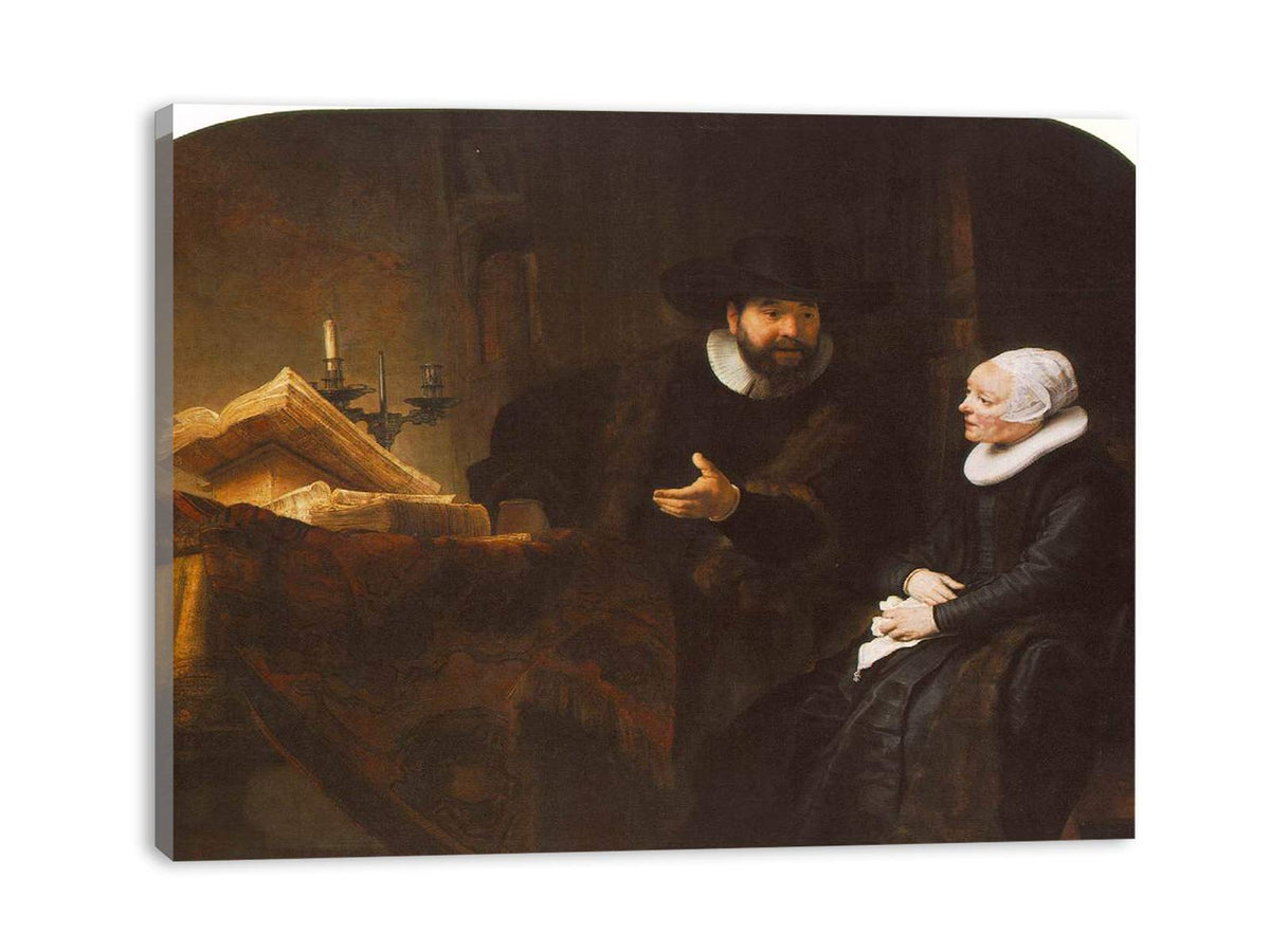 The Mennonite Minister Cornelis Claesz. Anslo in Conversation with his Wife, Aaltje 1641