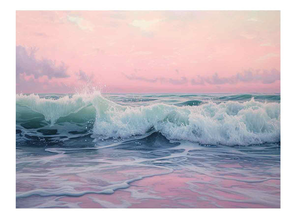 Pink Sea Painting