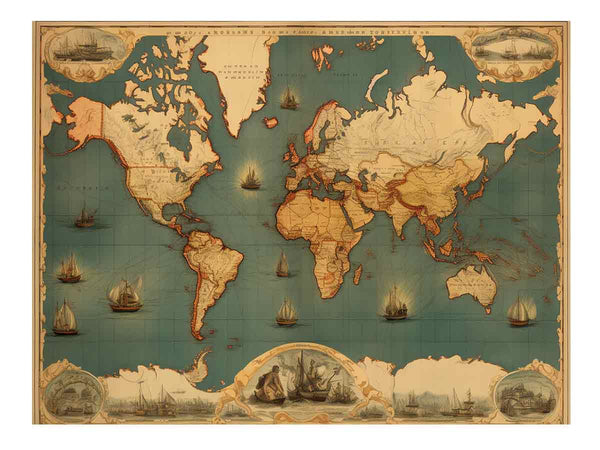 Vintage  World Map 2 