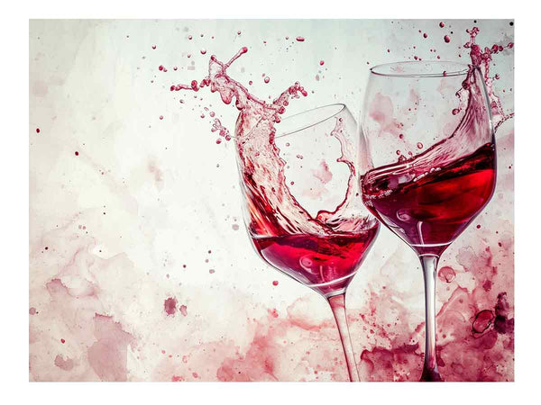 Red wine Splash Art