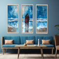 3 Piece Couple  Art  Beach Painting