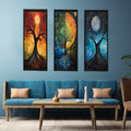 3 Panel Circle Art Painting