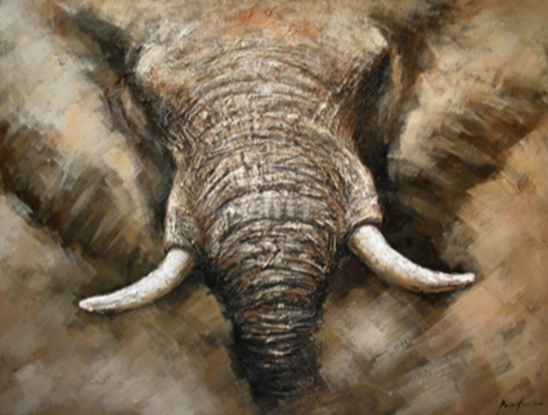 Elephant Original Art Painting