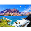 Mountain Beach Painting