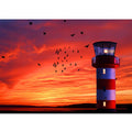 Lighthouse Sunset Painting 2
