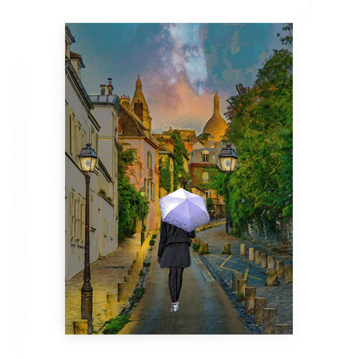 Paris Street Walk Painting