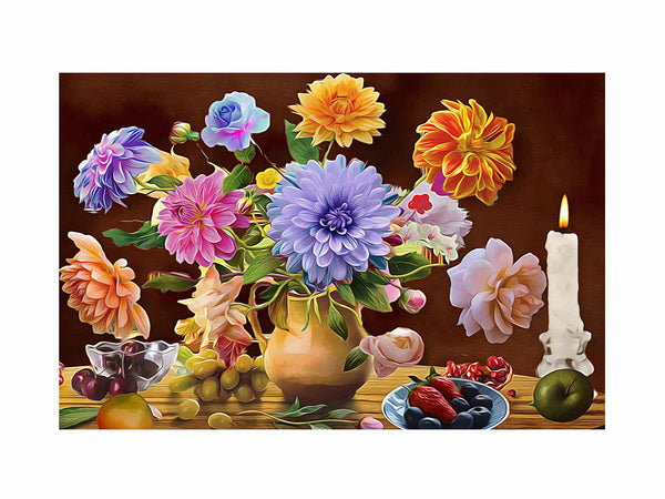 Vintage Flowers Painting