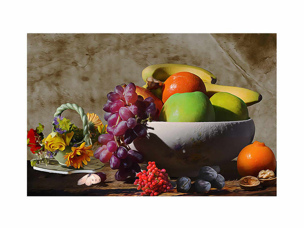 Fruit Bowl Still Life Painting