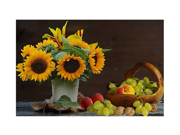 Sunflower Still Life Painting