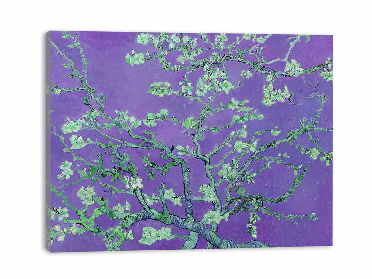 Van Gogh almond blossom Purple  Painting