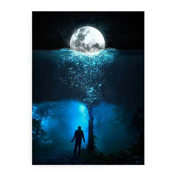 Man  underwater Painting