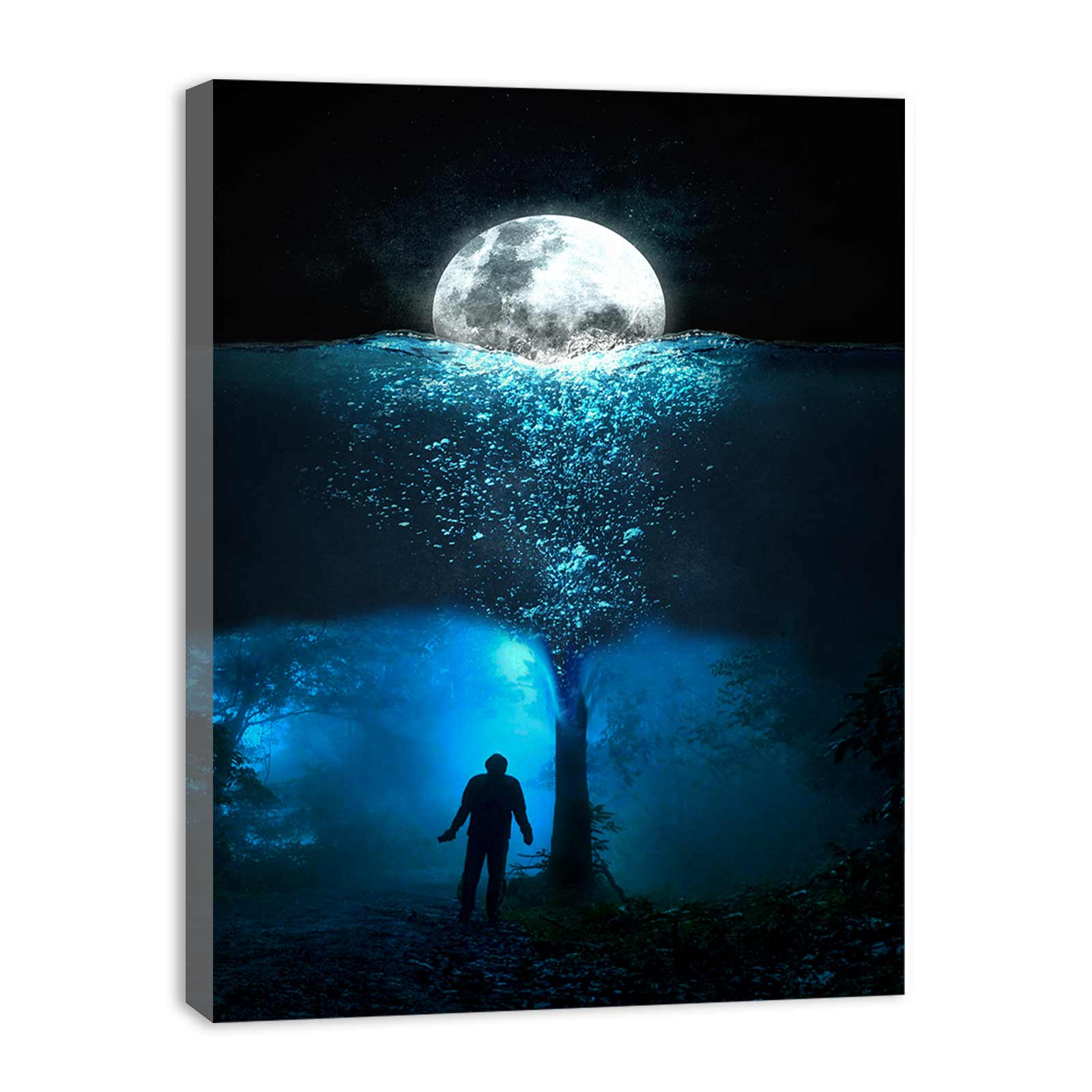 Man  underwater Painting