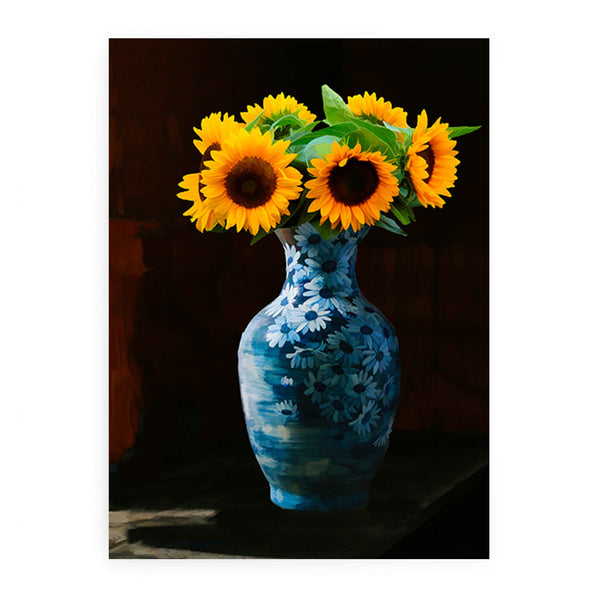 Sunflower Vase Painting